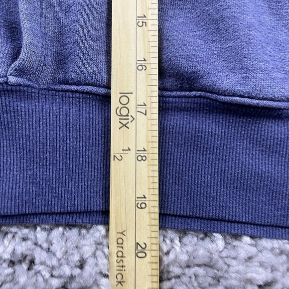 Fp Free People Movement Believe It Lace Up Crop Hoodie Blue Sweatshirt Size XS - Picture 11 of 11